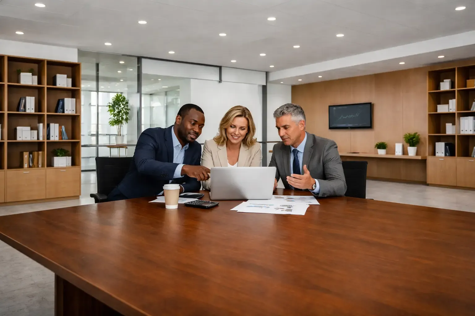 financial advisor meeting with the client